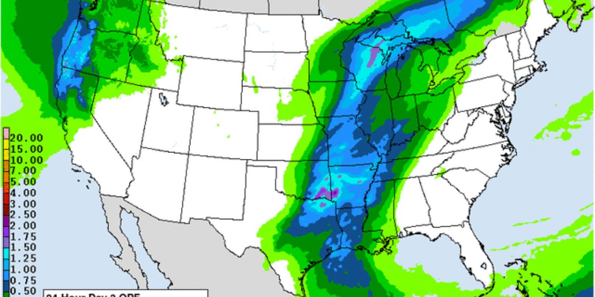 Heavy Rains Expected in the Ozarks Next Week Following Extended Dry Spell