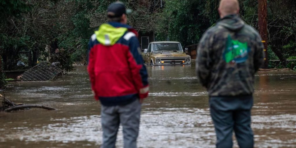 98 Mph Winds and 12 Inches of Rain Hit Northern California as Atmospheric River Unleashes Fury