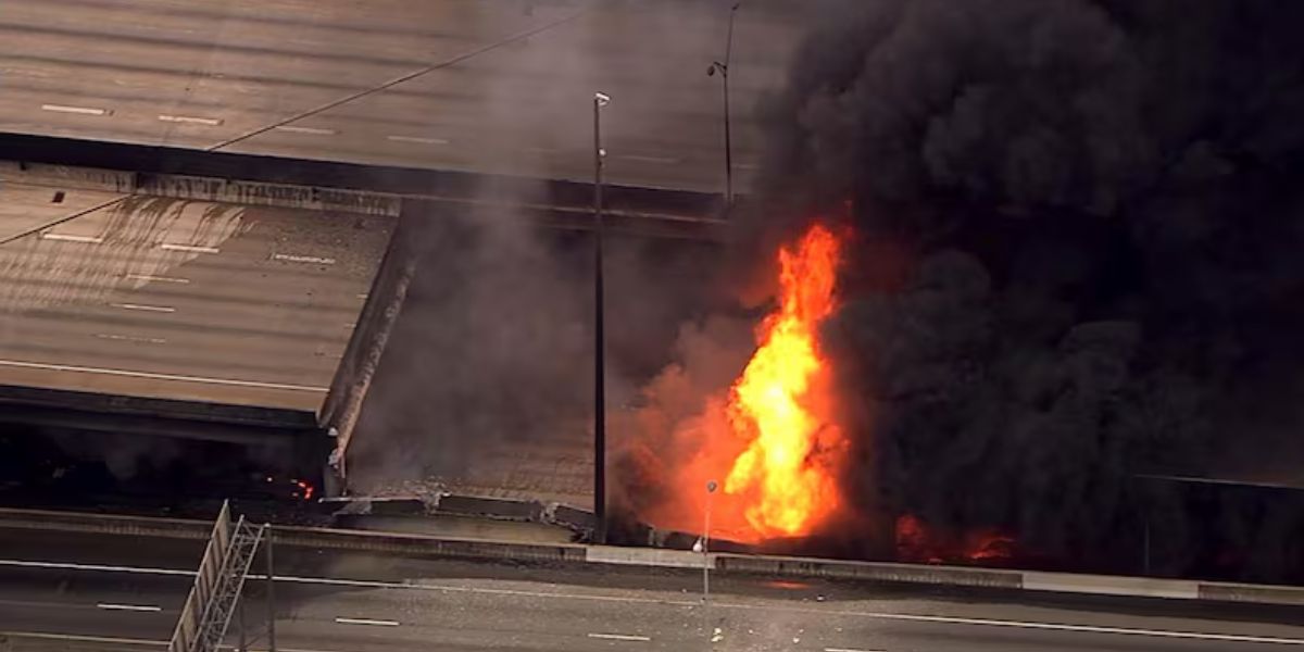 Body Found After Fire at Atlanta Homeless Camp Sparks Multi-Car Pile-Up on I-85