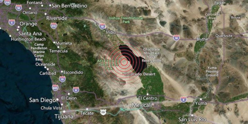 Did You Feel It 3.3 Magnitude Earthquake Strikes East-southeast of Anza, California