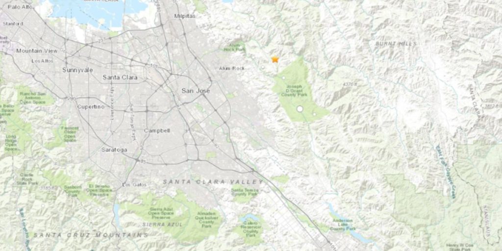 Earthquake of Magnitude 2.7 Hits North of Mount Hamilton, No Damage Reported