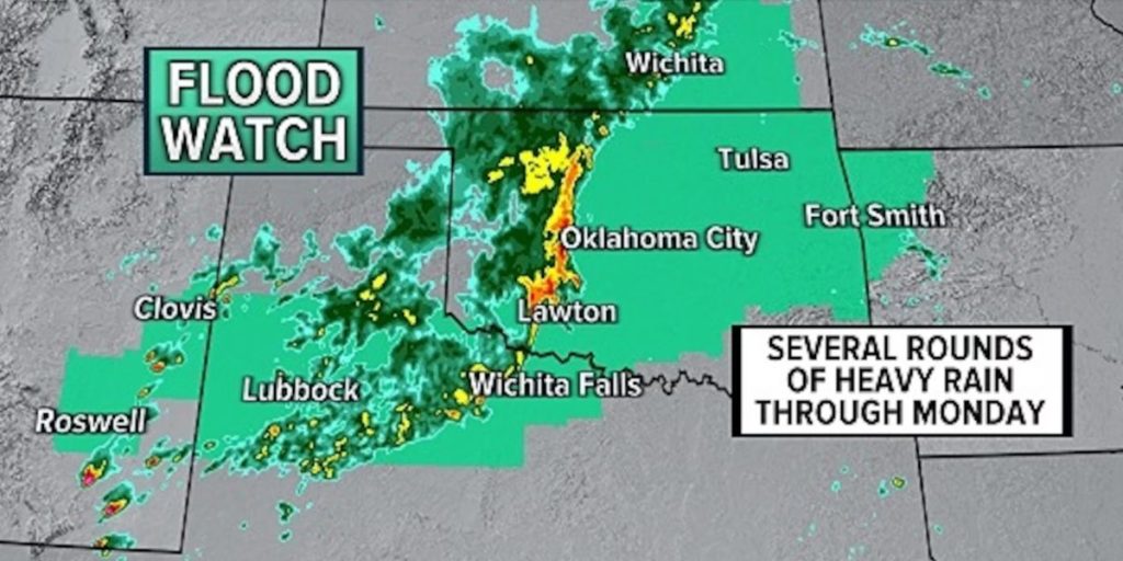 Flood Watches Continue in North Texas as Heavy Rain, Severe Storms Expected Through Monday