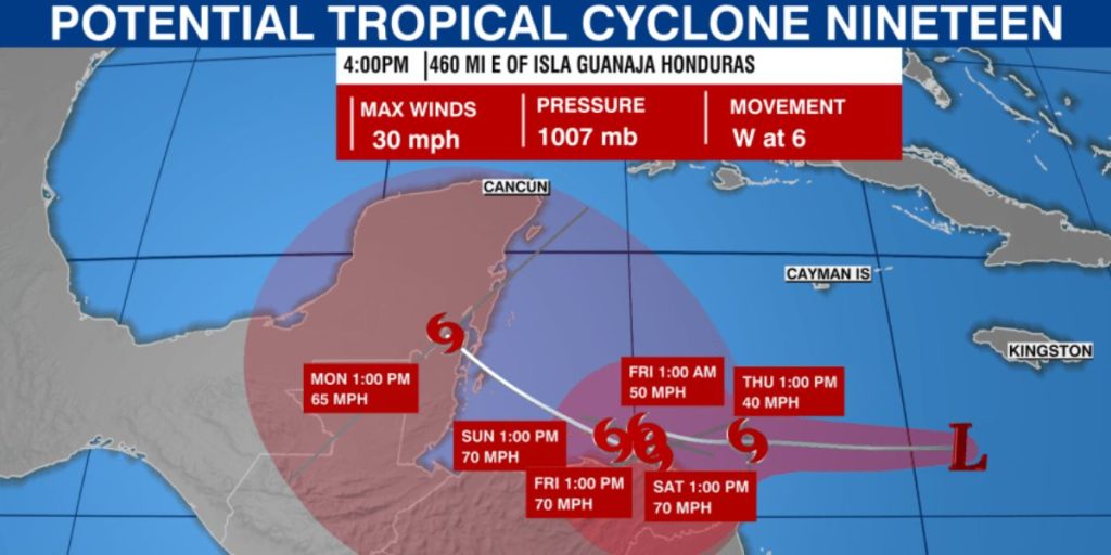 November Tropical System Developing Latest Track and What to Expect From Thursday's Rain