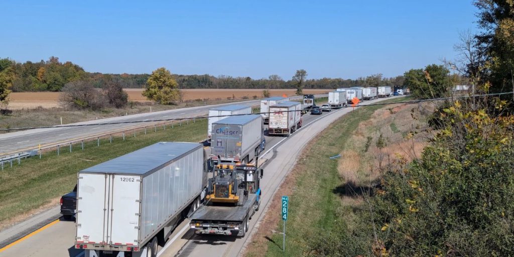 Semi-truck Crash on I-69 Leaves One Dead, One Seriously Injured; Traffic Halted for Hours