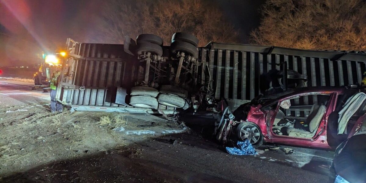 Tragic Crash on Utah's I-15 Two Lives Lost as Semi-truck Collides With Wire Barrier Amid Icy Roa